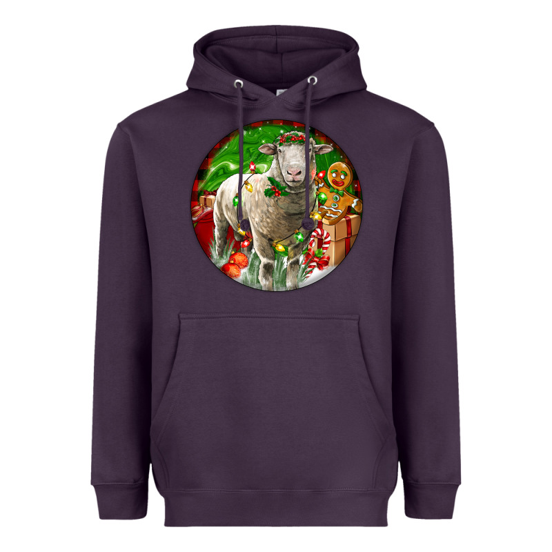 Christmas Dorset Sheep Heavyweight Hoodie by LillyAllenDesigns | Teevron