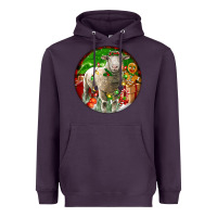 Plum christmas dorset sheep Heavyweight Hoodie - LillyAllenDesigns
