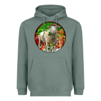 Sage christmas dorset sheep Heavyweight Hoodie - LillyAllenDesigns