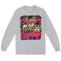 Howdy Valentine's Day Bull Skull Long Sleeve Tee | Teevron