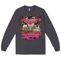 Smoke howdy valentine's day bull skull Long Sleeve Tee - Jasminsmagicworld