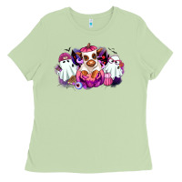 Matcha Halloween ghost Heifer Ladies Tee - RanaPortraitStore