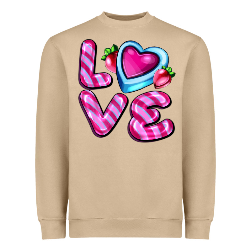 Love With Strawberry Candy Heavyweight Sweatshirt by AdoDesignShop | Teevron