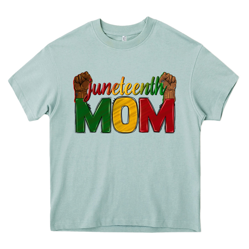 Juneteenth Mom Heavy Core Tee by texasbilliewilder | Teevron