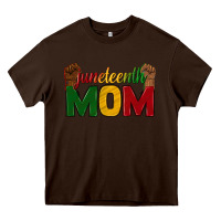 Chocolate Brown juneteenth mom Heavy Core Tee - texasbilliewilder