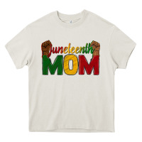 Cream juneteenth mom Heavy Core Tee - texasbilliewilder