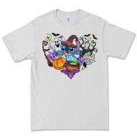 Dove Grey stitch heart halloween Premium Tee - AdoDesignShop