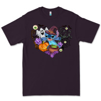 Plum stitch heart halloween Premium Tee - AdoDesignShop