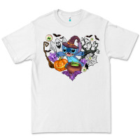 White stitch heart halloween Premium Tee - AdoDesignShop