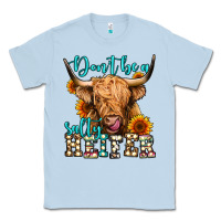 Dusty Blue don't be a salty heifer long haired cow Classic Tee - Jasminsmagicworld
