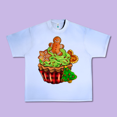 Christmas Cookie Cupcake Urban Heavy Tee Designed By Adodesignshop