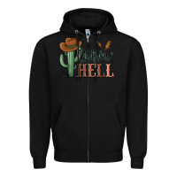 Black raisin hell cowboy cactus Zipper Hoodie - MaliasSmallBusiness