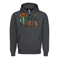 Smoke raisin hell cowboy cactus Zipper Hoodie - MaliasSmallBusiness