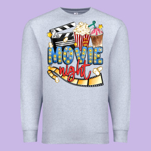 Movie Night Premium Sweatshirt Designed By Artiststas