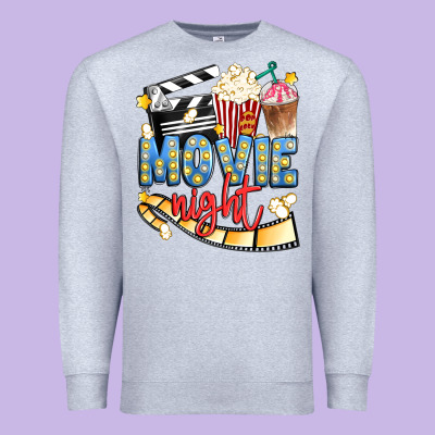 Movie Night Premium Sweatshirt Designed By Artiststas