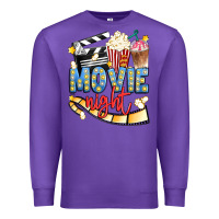 Purple movie night Premium Sweatshirt - Artiststas