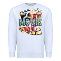 White movie night Premium Sweatshirt - Artiststas