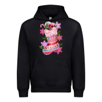 Black pink christmas socks Urban Hoodie - CowGirlArtShop