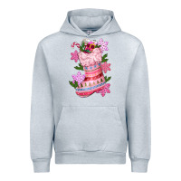 Heather Grey pink christmas socks Urban Hoodie - CowGirlArtShop