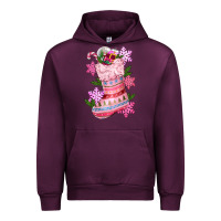 Mauve Wine pink christmas socks Urban Hoodie - CowGirlArtShop