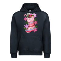 Navy pink christmas socks Urban Hoodie - CowGirlArtShop