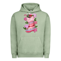 Pigment Oil Green pink christmas socks Urban Hoodie - CowGirlArtShop