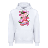 White pink christmas socks Urban Hoodie - CowGirlArtShop