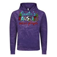 Cloud Purple santa s favorite soccer player Vintage Hoodie - JahusDesignShop