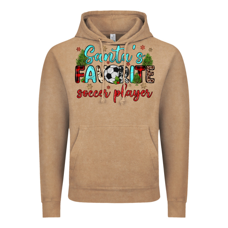 Santa S Favorite Soccer Player Vintage Hoodie by JahusDesignShop | Teevron
