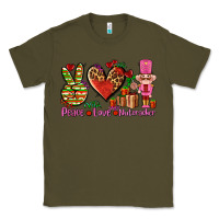 Army Green peace love nutcraker Classic Tee - AdoDesignShop