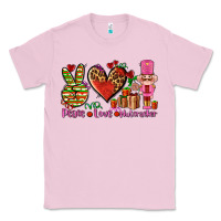 Bubblegum Pink peace love nutcraker Classic Tee - AdoDesignShop