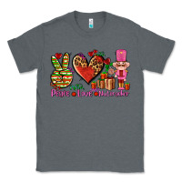 Charcoal Heather peace love nutcraker Classic Tee - AdoDesignShop