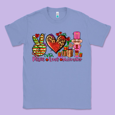 Peace Love Nutcraker Classic Tee Designed By Adodesignshop