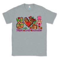Heather Grey peace love nutcraker Classic Tee - AdoDesignShop