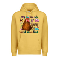 Antique Gold i may look calm but in my head ive pecked you 3 ti Premium Hoodie - JahusDesignShop