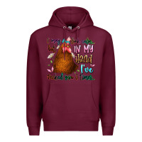 Burgundy i may look calm but in my head ive pecked you 3 ti Premium Hoodie - JahusDesignShop