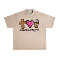French Oak jesus love coffee Urban Heavy Tee - Jasminsmagicworld