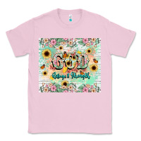 Bubblegum Pink god is my refugee and strength Classic Tee - NancyCooperArtShop