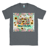 Charcoal Heather god is my refugee and strength Classic Tee - NancyCooperArtShop