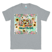 Heather Grey god is my refugee and strength Classic Tee - NancyCooperArtShop