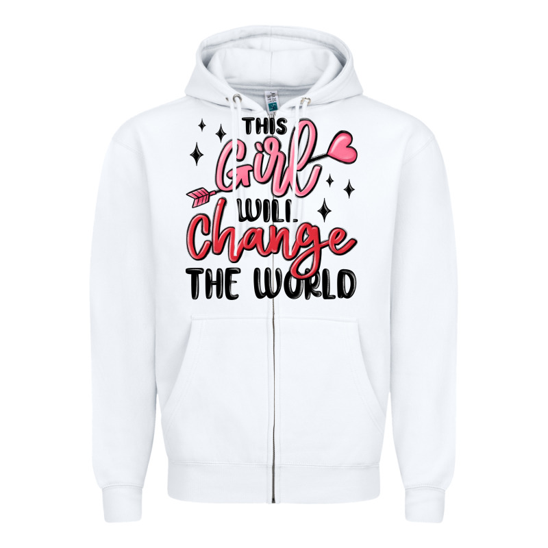 This Girl Will Change The World Zipper Hoodie by MaliasSmallBusiness | Teevron