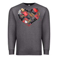 Charcoal Heather bake tools heart Premium Sweatshirt - Artiststas