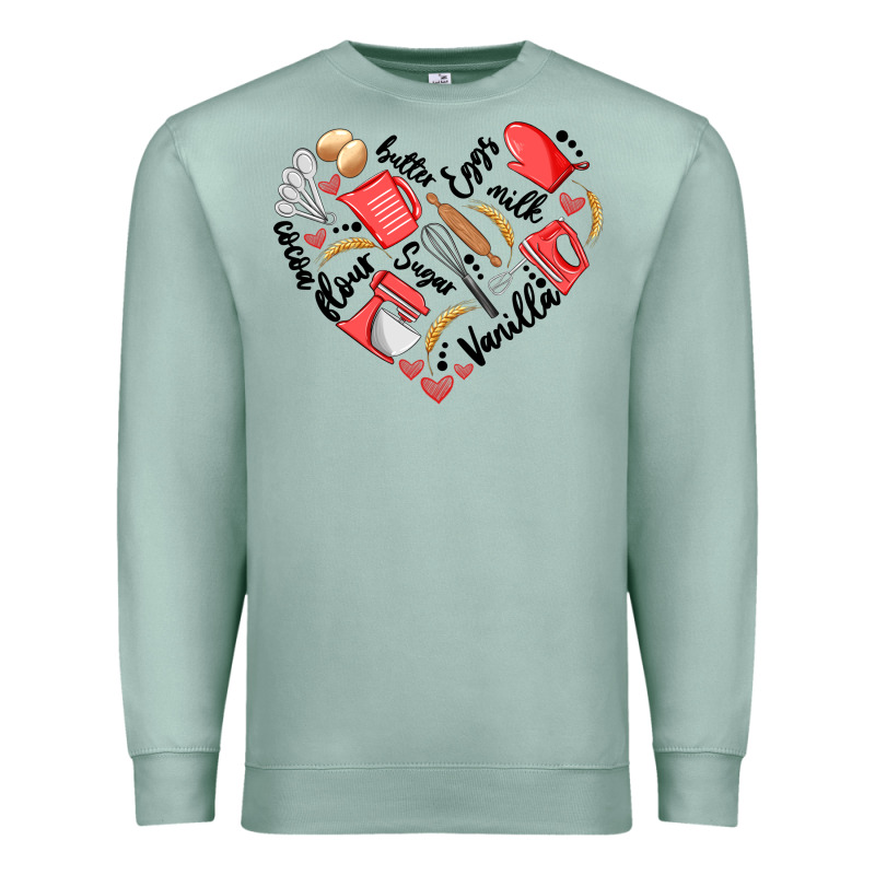 Bake Tools Heart Premium Sweatshirt by Artiststas | Teevron