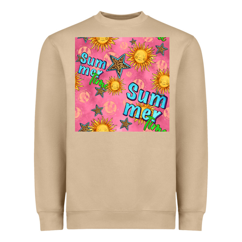 Summer Time Of The Sun Seamless Pattern Heavyweight Sweatshirt by BundleAndBundleShop | Teevron