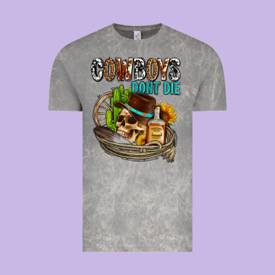 Cowboys Don't Die Vintage Tee Designed By Adodesignshop