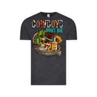 Vintage Black cowboys don't die Vintage Tee - AdoDesignShop