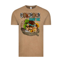 Vintage Coffee cowboys don't die Vintage Tee - AdoDesignShop