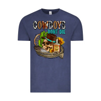 Vintage Denim cowboys don't die Vintage Tee - AdoDesignShop