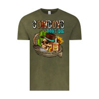Vintage Olive cowboys don't die Vintage Tee - AdoDesignShop