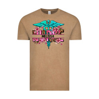 Vintage Coffee floral nurse custom name Vintage Tee - AdoDesignShop